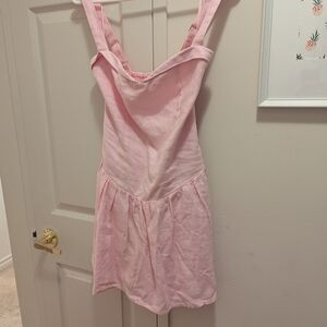 Abercrombie & Fitch Light Pink Linen Top